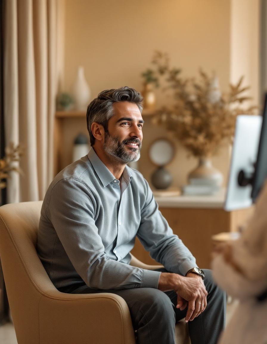 Men's health consultation at Prosper Health & Aesthetics